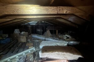 attic clean out and insulation install mobile alabama attic debris in mobile alabama