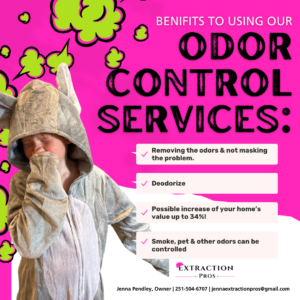 odor control, odor removal, ozone treatment near me, Extraction Pros, Foley, AL