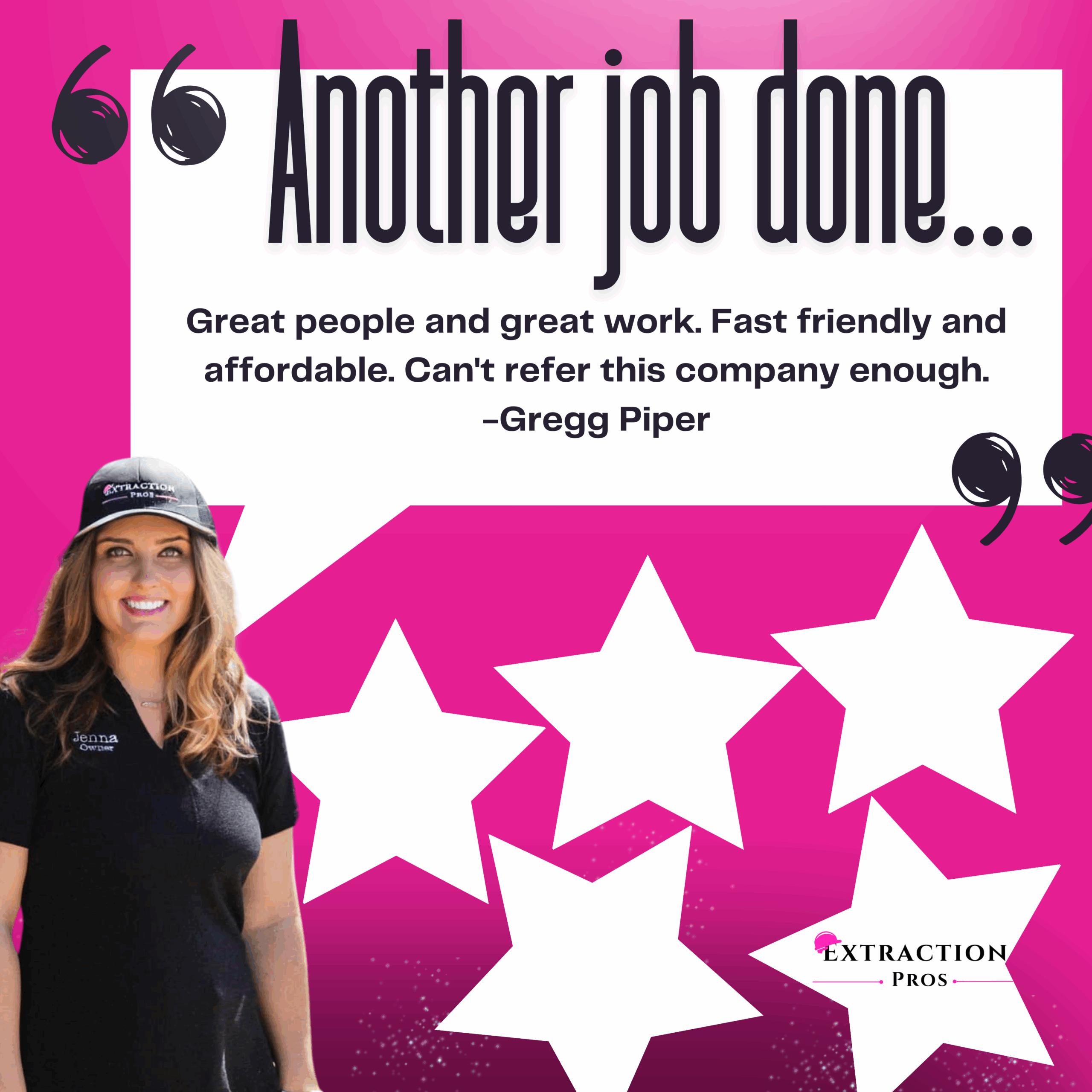 Extraction Pros reviews, Jenna Pendley, insulator reviews near me